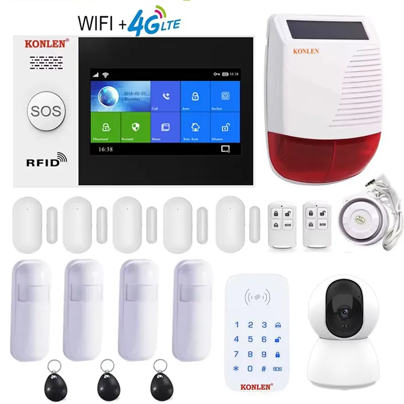 Tuya Smart Alarm System Securi - Security Camera System Solar 4G 评论和价格